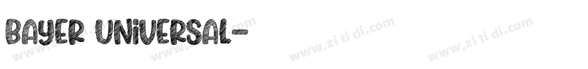 Bayer universal字体转换